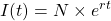 Rendered by QuickLaTeX.com \ I(t)={N\times e}^{rt}