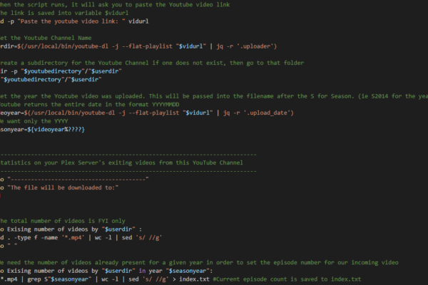 Script: YouTube-to-Plex