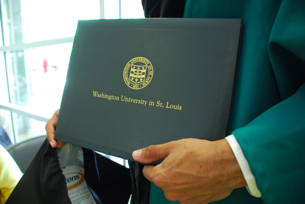WashU Admissions - Alumni Interviews WashU Diploma Cover